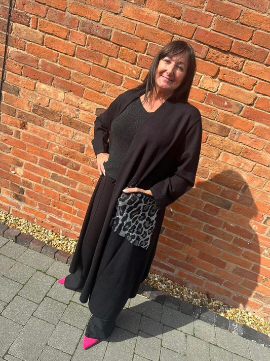 Malissa J Leopard Coatigan & Scarf