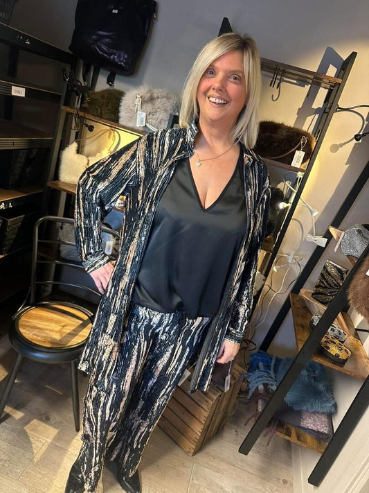 Malissa J Metallic Shirt