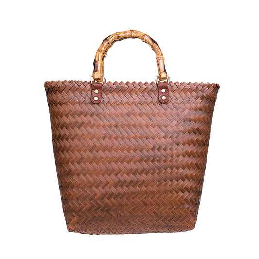 Tote Textured Large Handbag - Neutral