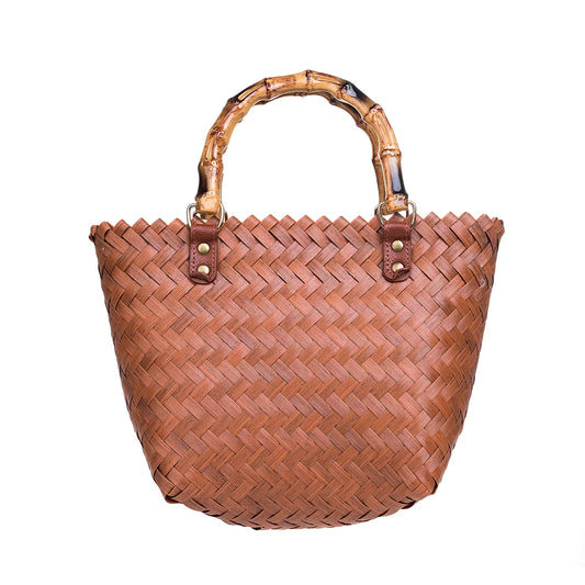 Tote Textured Smaller Handbag - Neutral