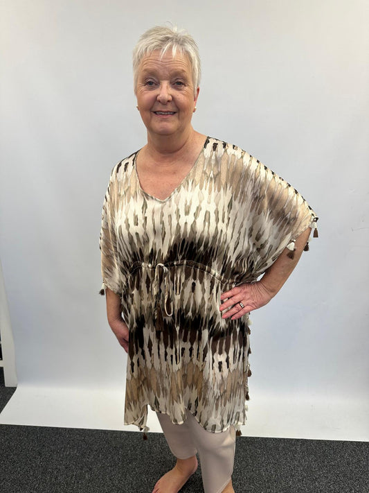 Malissa J Cover Up - Taupe / Multi