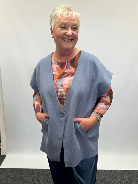 Malissa J Oversized Waistcoat - Blue