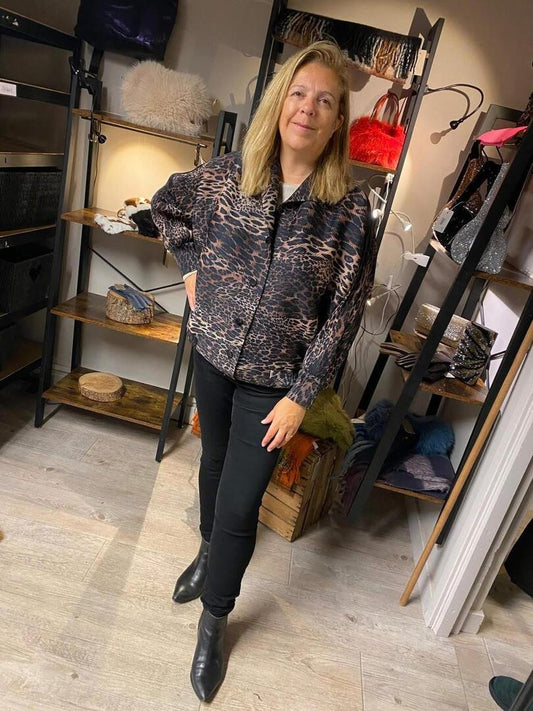 Malissa J Plissé Jacket - Leopard