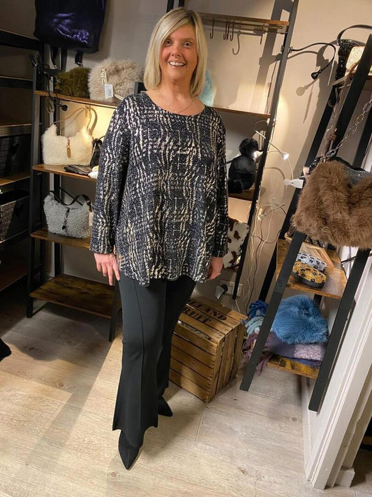 Malissa J Metallic Shimmer Top